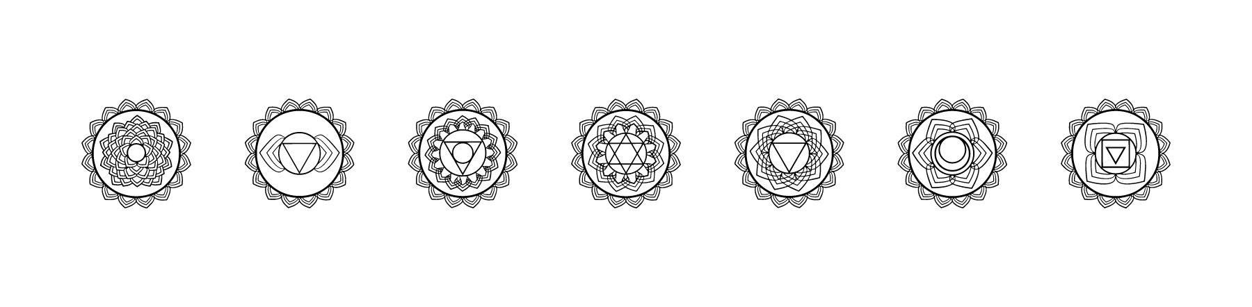 Chakra-Symbole Chakra-Symbole